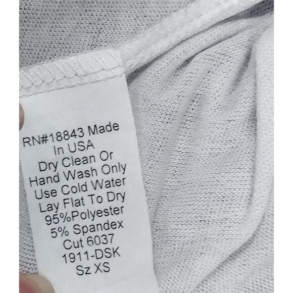 People Like Frank Double Layer Pullover Sweater, Black and White, Size XS - Picture 8 of 8